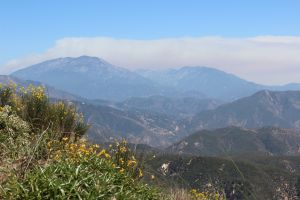 Wait! That's no cloud! It's the Lake fire burning near Big Bear.