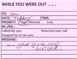 While You Were Out Form